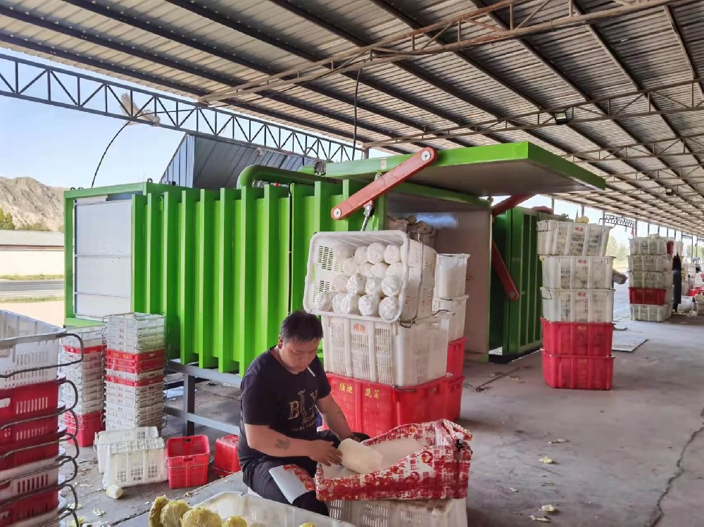 永昌、金昌、武威、張掖中國娃娃基地，百分之八十的高端客戶在用我們的真空預冷機，這里的娃娃菜發(fā)往全國各地。